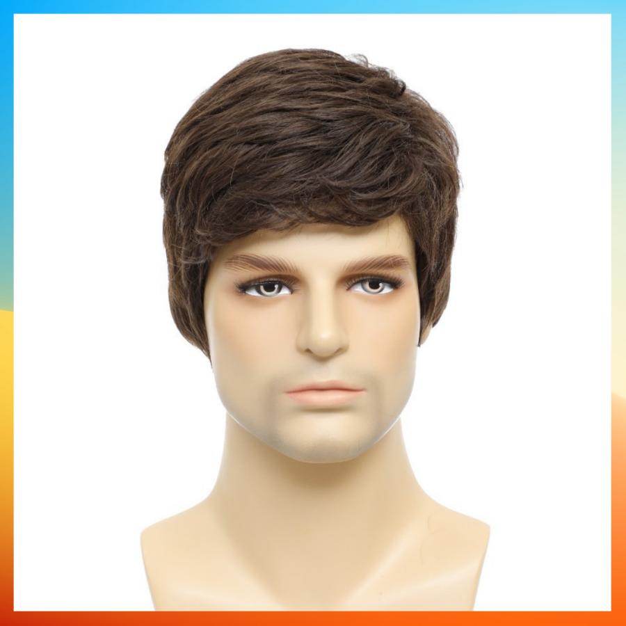 2025 European Fashion Short Straight Wig For Men HW830