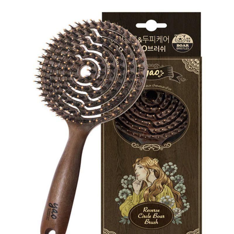 Umgekehrter Holzkreis Boa Bürste