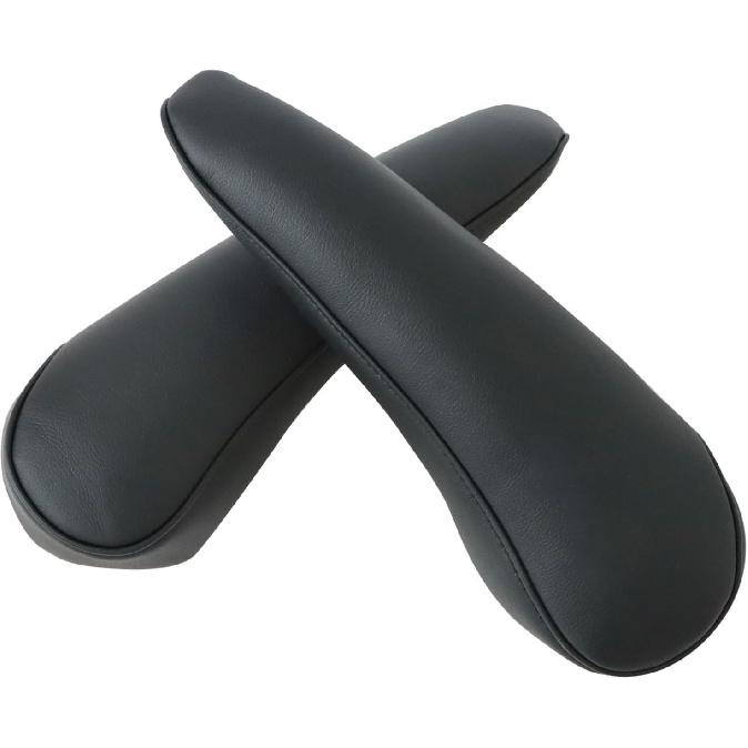 FZJDSD 2 Stück Graue Leder-Sitz-Armlehnenabdeckung Kompatibel mit Toyota Sienna 2004 2005 2006 2007 2008 2009 2010