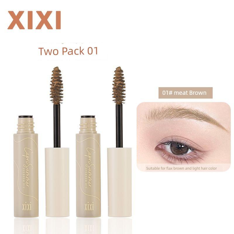 Xixi Eyebrow Cream Women's Light Korean Style Waterproof Long Lasting Fadeless Brown Wild Eyebrow Shaping Liquid Dyed Water Eyebrow Pencil