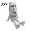 Creative Desktop Sculpture 3D Printed Moai Statue Action Figure, Movable Joints Articulated Easter Island Play Decoration Rock Sculpture, Mini