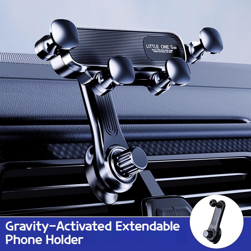 

1 шт. Гравитационный держатель для телефона в автомобиль - Прочный зажим для вентиляционной решетки для надежного крепления, Регулируемая подставка для мобильного телефона для использования без рук