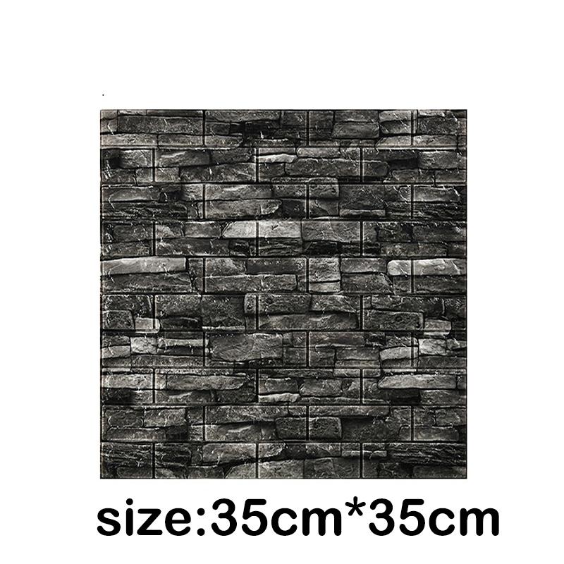 1Pcs 35x30cm Wallpaper Faux Brick Bedroom Home Decor Waterproof Self Adhesive DIY Wallpaper Living Room  Background Decoration