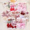 10Pcs Luxury Nylon Elastic Headband Flower Lace Hair Ties  for Baby Girl Infant Newborn Toddler