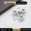 No-Punch Adhesive Universal Wheel Casters: Mobile Ball Bearing Wheels for Household Use