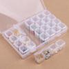 28 Compartment Adjustable Clear Plastic Storage Box For Jewelry Earrings Beads Screws Small Accessories Storage Box