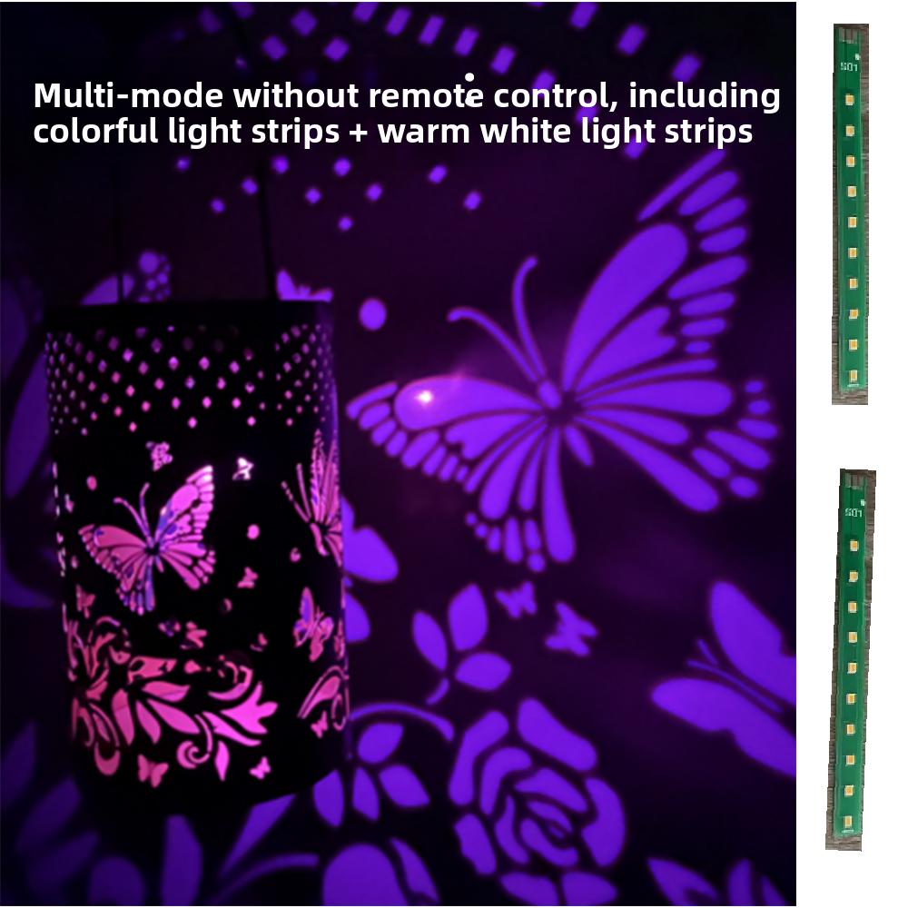 

Solar Outdoor Hanging LED Butterfly Hollowed Decorative Lantern Solar Garden Lights for Yard Lawn Pathway Landscape Decor Lights
