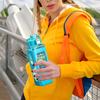 700ml sportovní láhev na vodu s časovým označením Nepropustná přenosná sippy cup Přenosná opakovaně použitelná cyklistická láhev na vodu pro venkovní použití