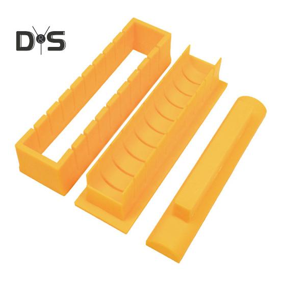 1 uppsättning förtjockad och långsträckt sushiformsats, klibbig matkvalitetsverktyg för sushimaskin av plast Nori fyllda rissushi gör-det-själv-tillverkningsmaskin Kökstillbehör