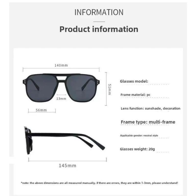 Damskie Retro Pilotki Okulary Przeciwsłoneczne UV400 Odcień Męskie Okulary Kwadratowe Modne Hip Pop Punkowy Styl Okulary Przeciwsłoneczne Aviator