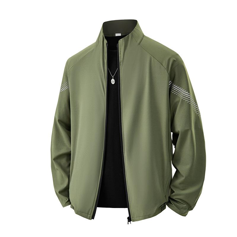 

Осень и зима новая мужская нюдовая двусторонняя солнцезащитная спортивная куртка модная куртка со стойкой горловиной одежда для бега и фитнеса 3XL