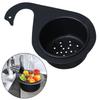 Stainless Steel Corner Sink Black Strainer Basket Swan Kitchen Sink Food Drain Basket Rack Kitchen Triangular Storage Rack