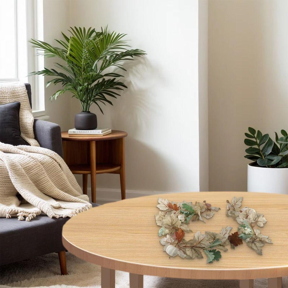 Artificial Flowers Artificial Maple Leaf Vine Garland Hanging Plants Thanksgiving Decorations