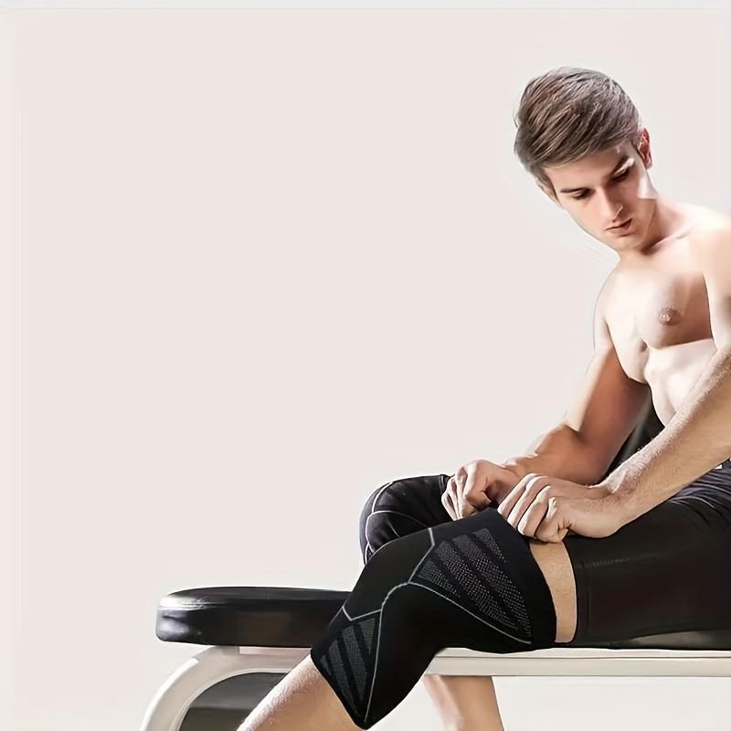 1 PC Professional Knee Support Compression Knee Sleeve Anti Slip Silicone Knee Braces for Knee Pain Meniscus Tear