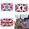 High Quality Queen Anniversary Flag For 70 Years Jubilee Party