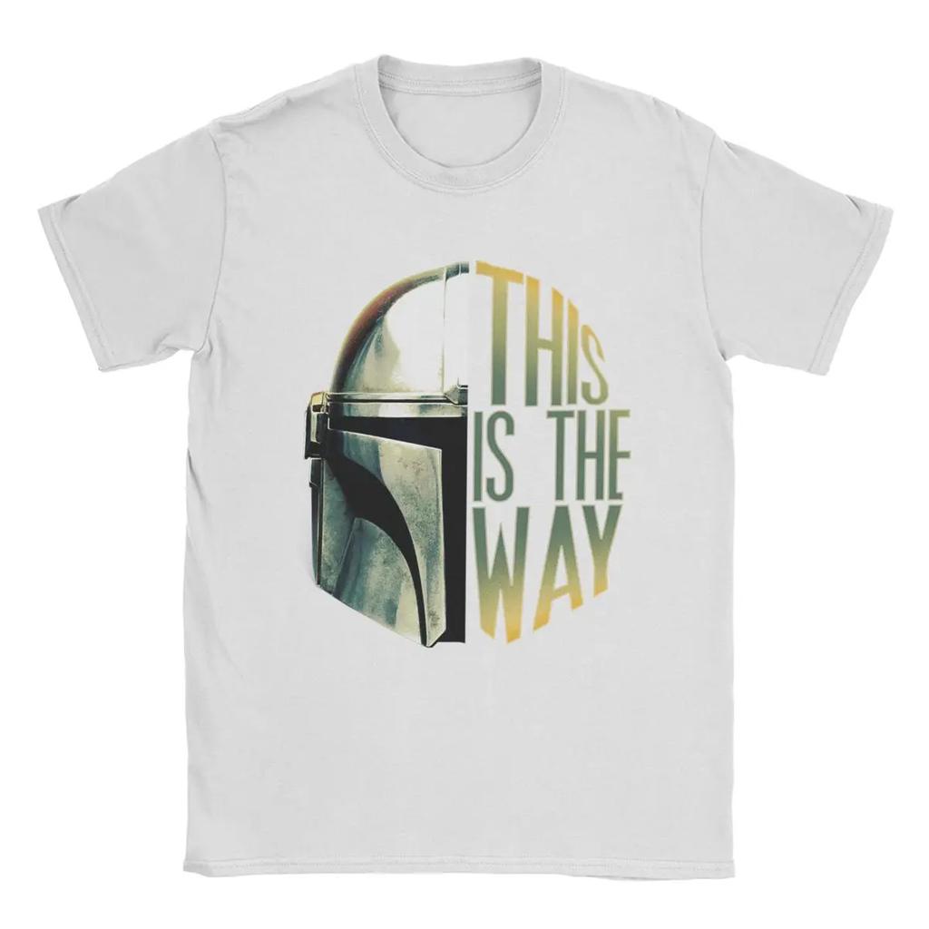 Men's T-Shirt This Is The Way Vintage Pure Cotton Tees Short Sleeve T Shirt Crewneck Tops Party