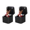 1/2/4Pcs Christmas Middle Finger In A Box Ornament Pop-up Santa Claus Reindeer Snowman Box Desktop Decoration Tricky Props Gag Prank Gift