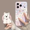 Applicable to iphone17 mobile phone case with bracket 16pm small animal 15/14 magnetic attraction 13 apple 12 cartoon 11 sets