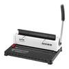 Spiralbindemaschine, Manueller Buchbinder 34-Loch-Bindung 120 Blatt, Locher einstellbar 3/16" - 9/16" Spiralbindespiralen, für Brief