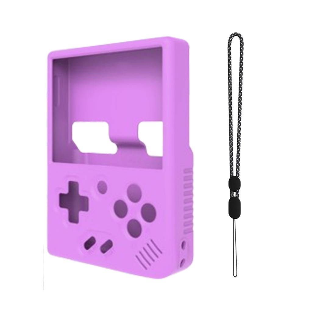 Game Console Protective Case Anti-Collision Silicone Case Protective Skin Scratch-Resistant Cover With Lanyard Compatible For Mini Plus Console