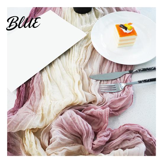 Romantic Table Decoration Holiday Birthday Farmhouse Soft Runner Bohemian 6Ft Cheesecloth for Wedding Bridal Shower