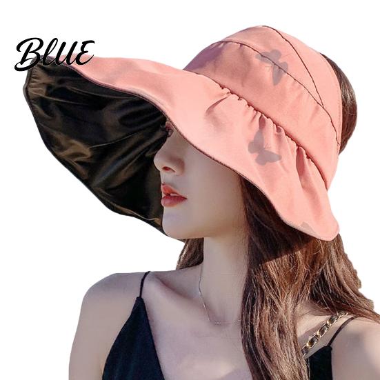 Sunshade Hat for Face Protection Women Sun Bucket Hat Wide Brim Summer Foldable Beach with UV Cap Breathable Outdoor Travel Comfortable Hiking