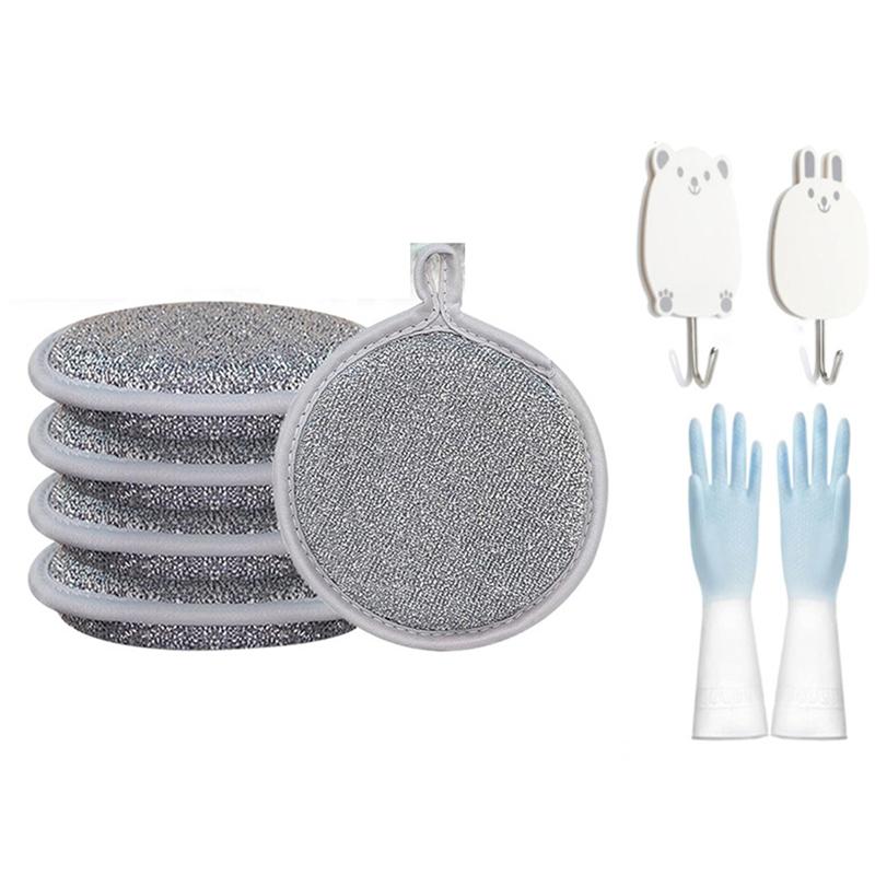 ABBY-Multipurpose Wire Dish Washing Rags, 2025, The Latest Multi-Purpose Wire Tableware Cover, Is Used For Wet And Dry