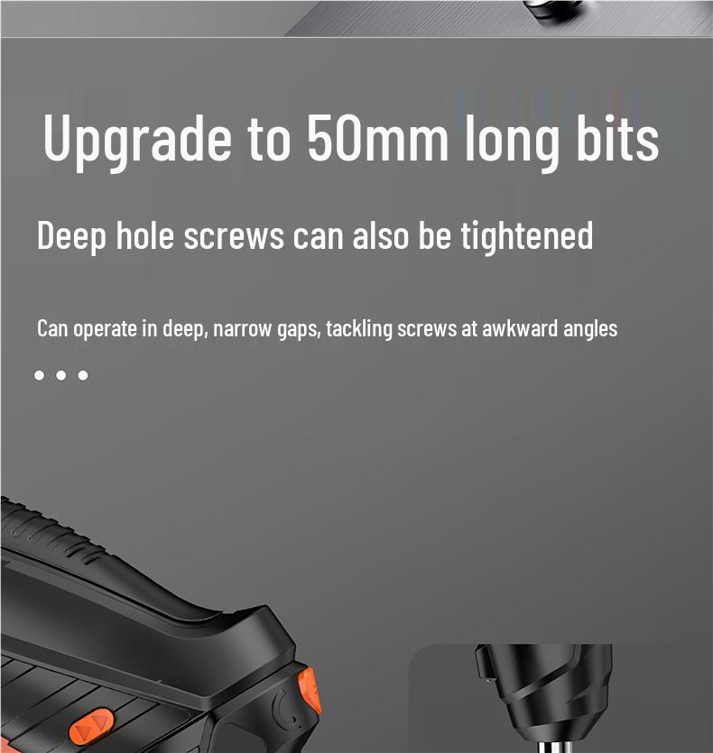 Rechargeable Mini Electric Screwdriver Set - Handheld, Multifunctional, with Lithium Battery.