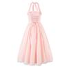2025 European-Style Women's Autumn Halter Mesh Dress