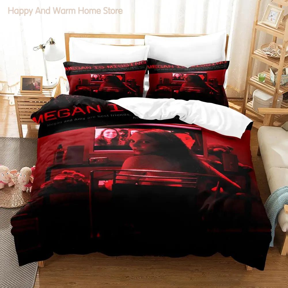 M3Gan Movie Bedding Set Single Twin Full Queen King Size Bed Set Aldult Bedroom Duvetcover Sets 3D Anime Bed Sheet Set