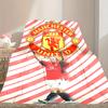 1pc Manchester United Manchester City Blanket, Home Printed Throw Blanket - Soft Blanket Gift for Family, Washable Sofa Bed Blanket