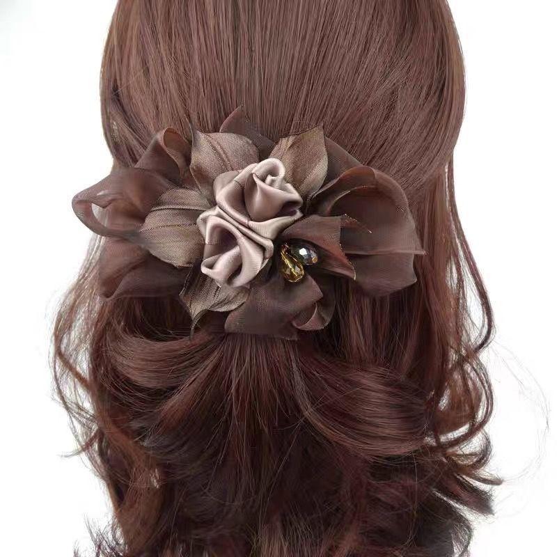 

Korean Style Retro Hair Clip for Women - Elegant, Versatile Floral Headdress