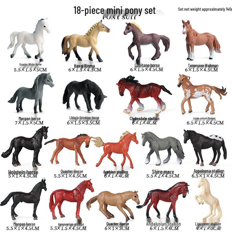 Children's Prancing Horse and Jockey Toy Set