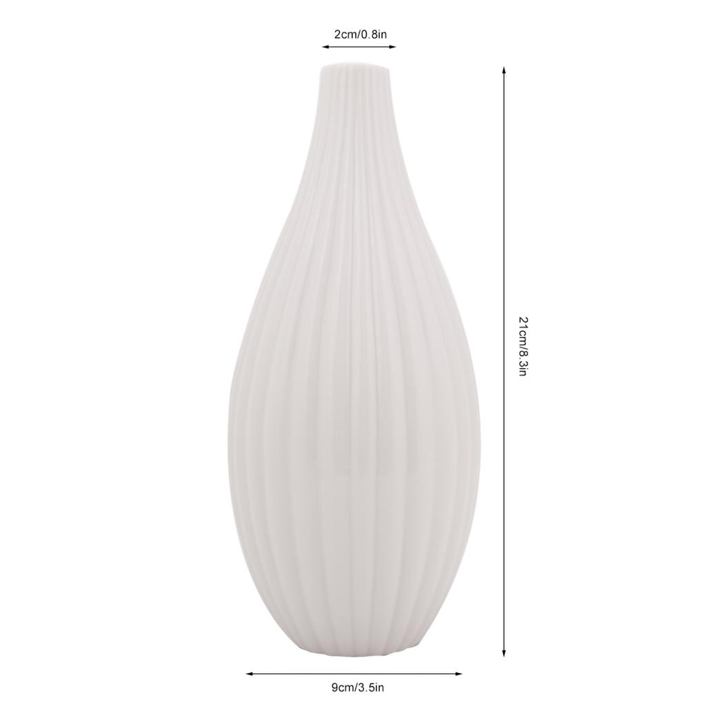 Ceramic Vase Home Room Table Desktop Decoration Ornaments (Small White)