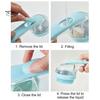 Pet Bath Brush with Soap Shampoo Container Soft Brush Head Dead Skin Loose Fur Removal Dog Cat Bathing Massage Grooming Brush
