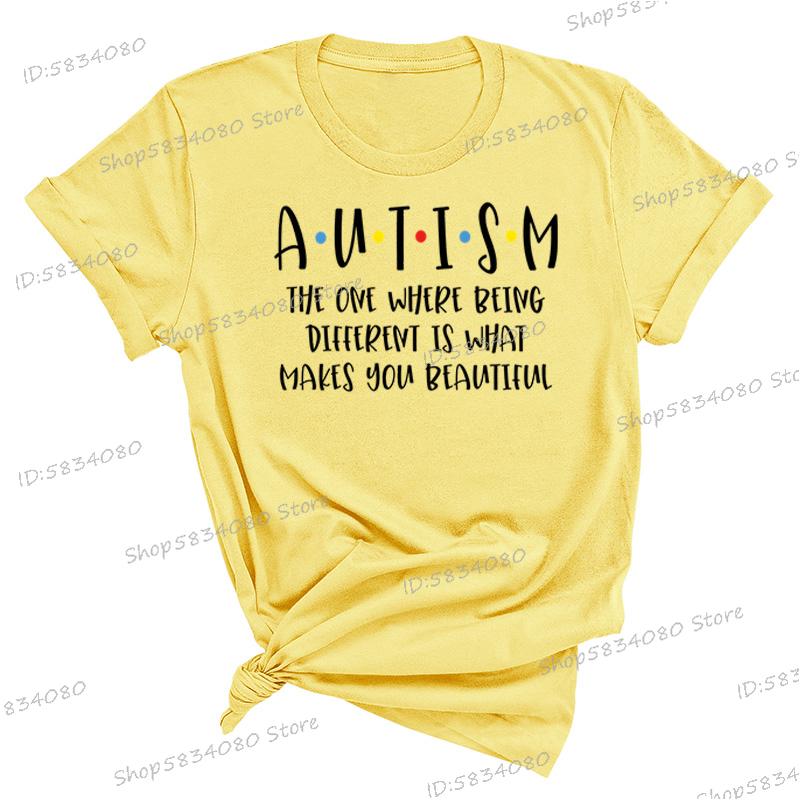 Autism Awareness Shirt Autism Acceptance T Shirt Gift Special Ed Gift Women Crew Neck Short Sleeve Tshirt Neurodiversity Tshirt