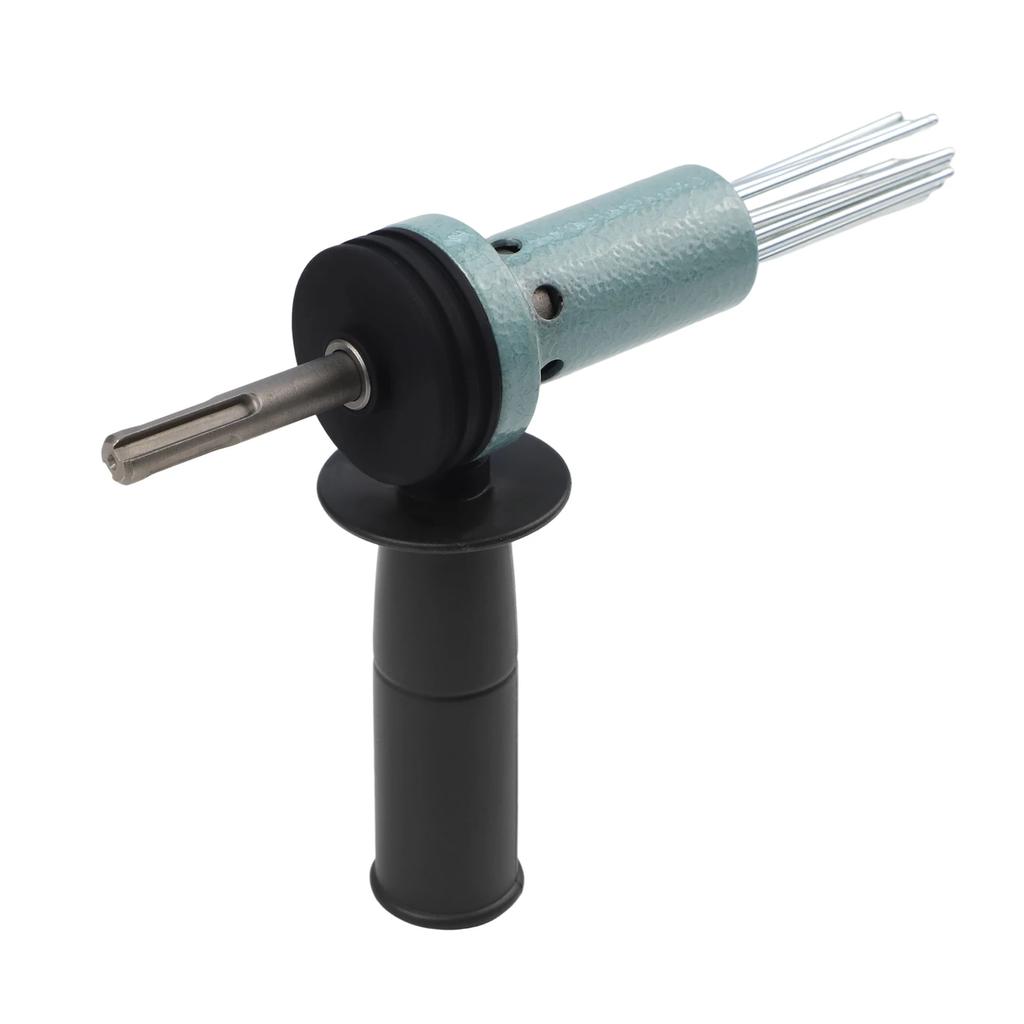SDS Shank Electric Hammer Needle Scaler Adapter for Rust Removal Concrete Drilling and Cleaning with 18 Needle Design