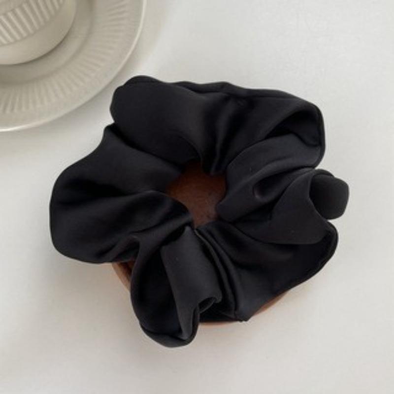 Oversize Satin Scrunchies Elastic Hair Ties Women Girls Big Silk Hair Bands Ponytail Holder Hair Rubber Bands Hair Accessories