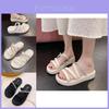 Stylish Summer Women's Thick Sole Platform Sandals For Comfort And Elegance With Rhinestone Accents