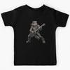 Metal Wolf Guitarist Gifts For Musicians Kids T-Shirt