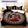 Golden Dragons Crown Pattern Bedding,Quilt Set Quilt Cover Pillowcase Home Birthday Gift (1*duvet Cover+2*pillowcase,without Core)