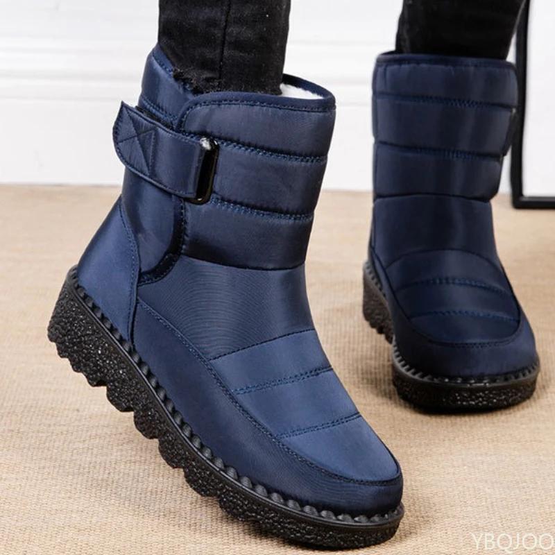New Warm Fashionable Versatile Women's Snow Boots Waterproof Thick Cotton Shoes Casual Comfortable Women's Boots