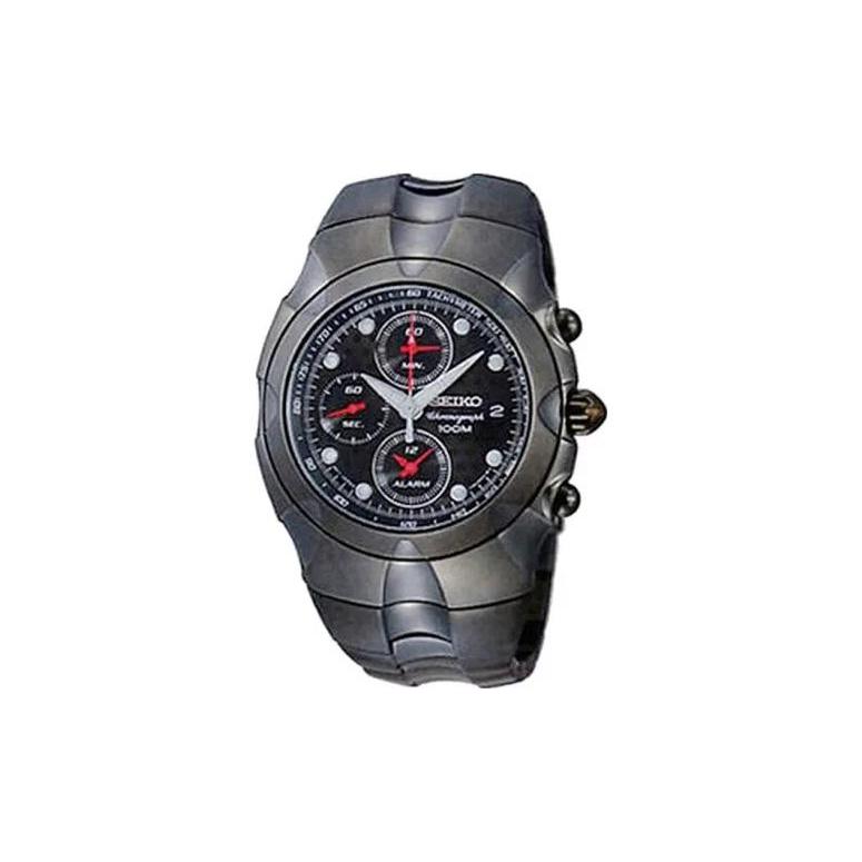 

SEIKO Chronograph Series Quartz Movement Stainless Steel Ion Plated Strap Watch Men s Watches SNA765J1 Black Dial