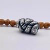 Tibetan Python Spacer Beads: Retro Bodhi Snake Zodiac Waist Bracelet with 108 Beads, Perfect for Wenwan DIY Accessories.