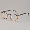Denmark Design Men Oval Glasses Frame Fashion 9704 Ultralight Women No Screw Eyeglasses High Quality Retro Titanium Spectacles