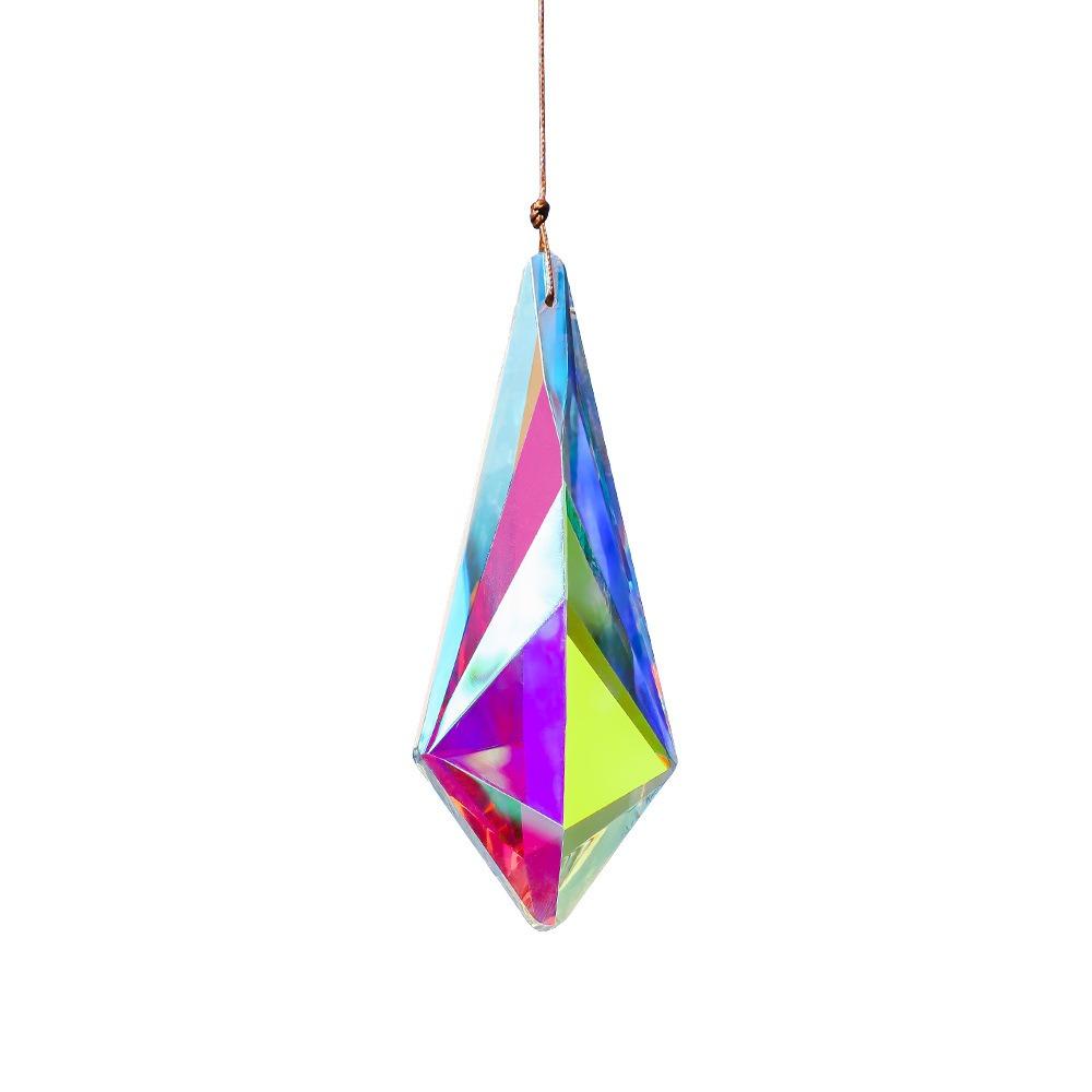 Glass Prism Sunshine Catcher Colorful Rainbow Maker Creative Home Decor  for Garden Window