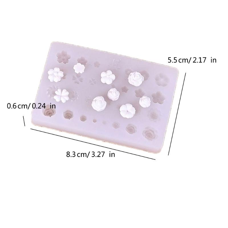 Sweet Bowknot Nail Art Mould Silicone Dropper Mold Nail Decoration Mold Silicone Manicures Molds for DIY Nail Art Decors
