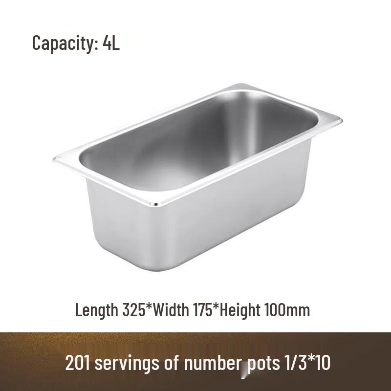 

AVADEN Stainless Steel GN 1/3 Food Pan with Lid