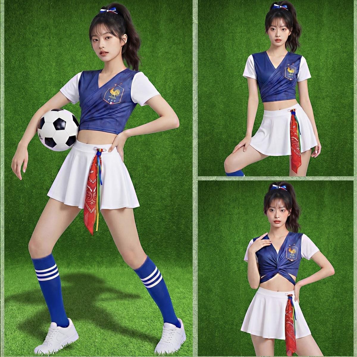 Football baby clothing Sexy Cheering squad clothing suit XL
