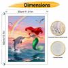 Disney Digital Oil Painting Diy Oil Painting Mermaid Dolphin Rainbow Hand Painting Living Room Bedroom Decoration Painting